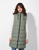 Gilet trapuntato - Orlo regolabile - verde scuro