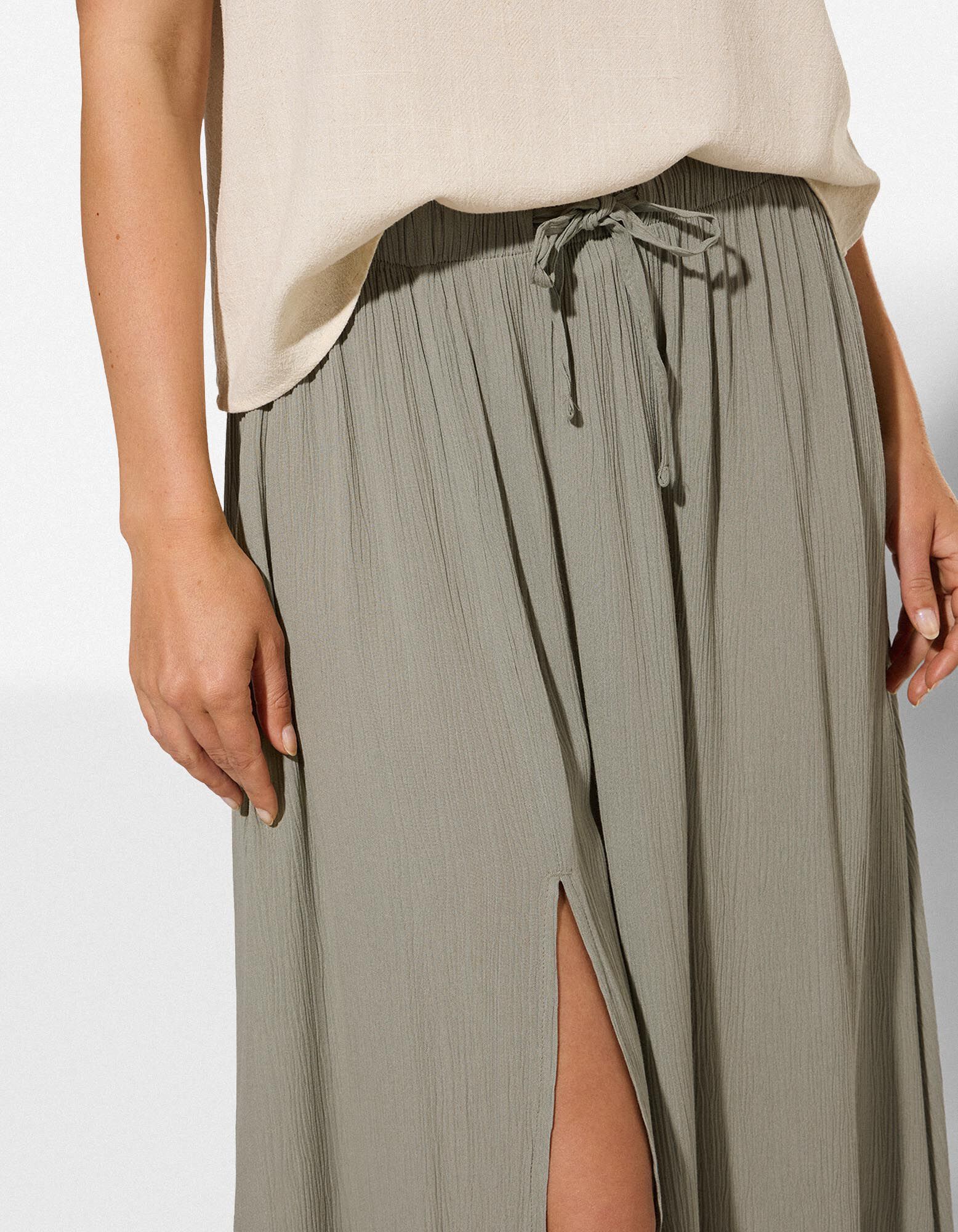 Rok - Effen - Kaki