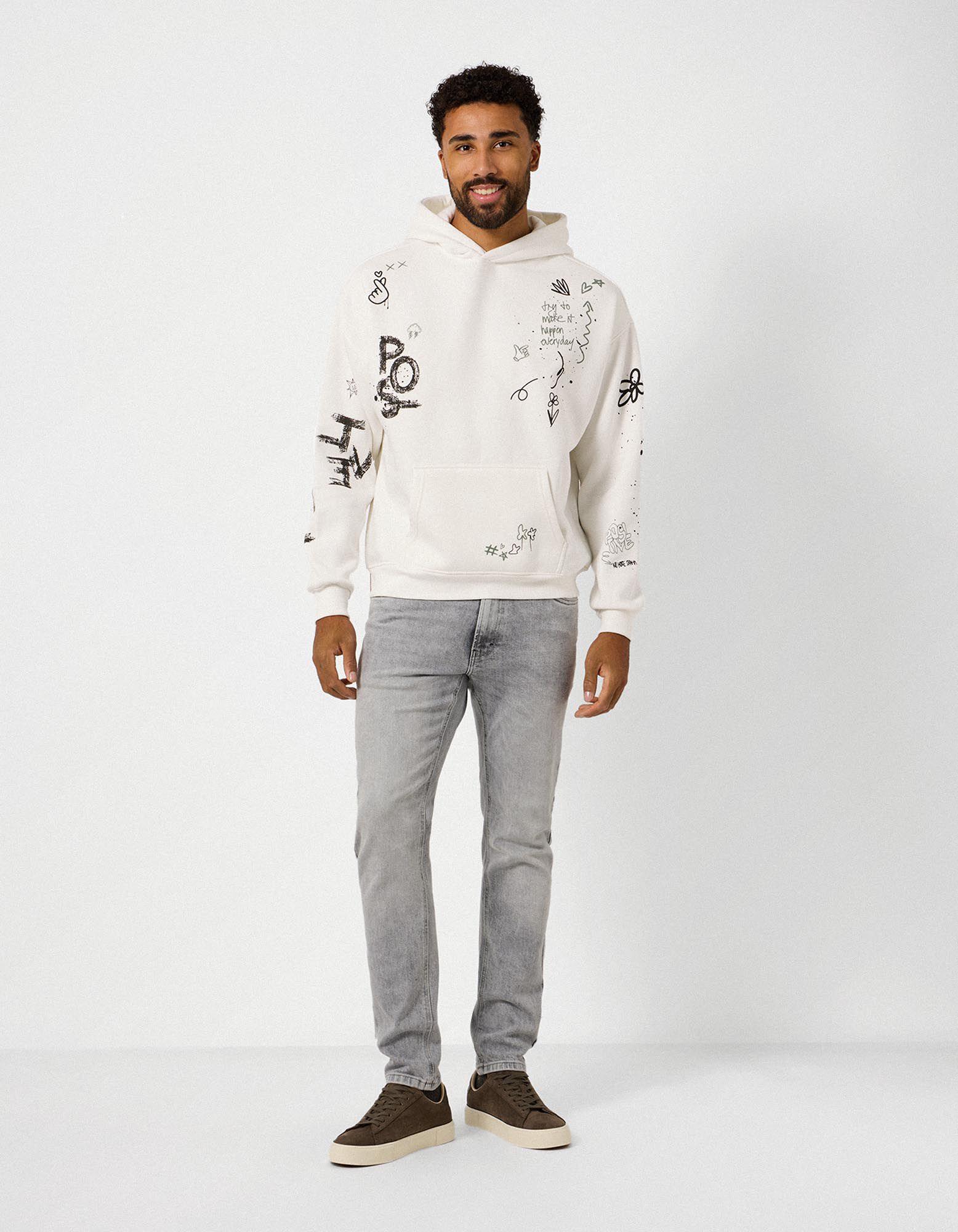Sweatshirt - Print all-over - Off-White