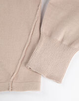 Felpa con cappuccio - Maglia fine - beige