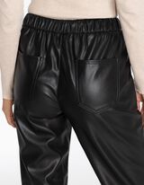 Pantalone za džoging - Visoki struk - crno