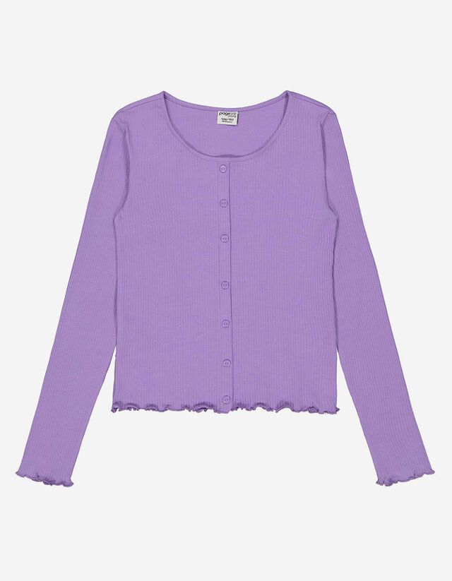 Mädchen Shirt - Knopfleiste