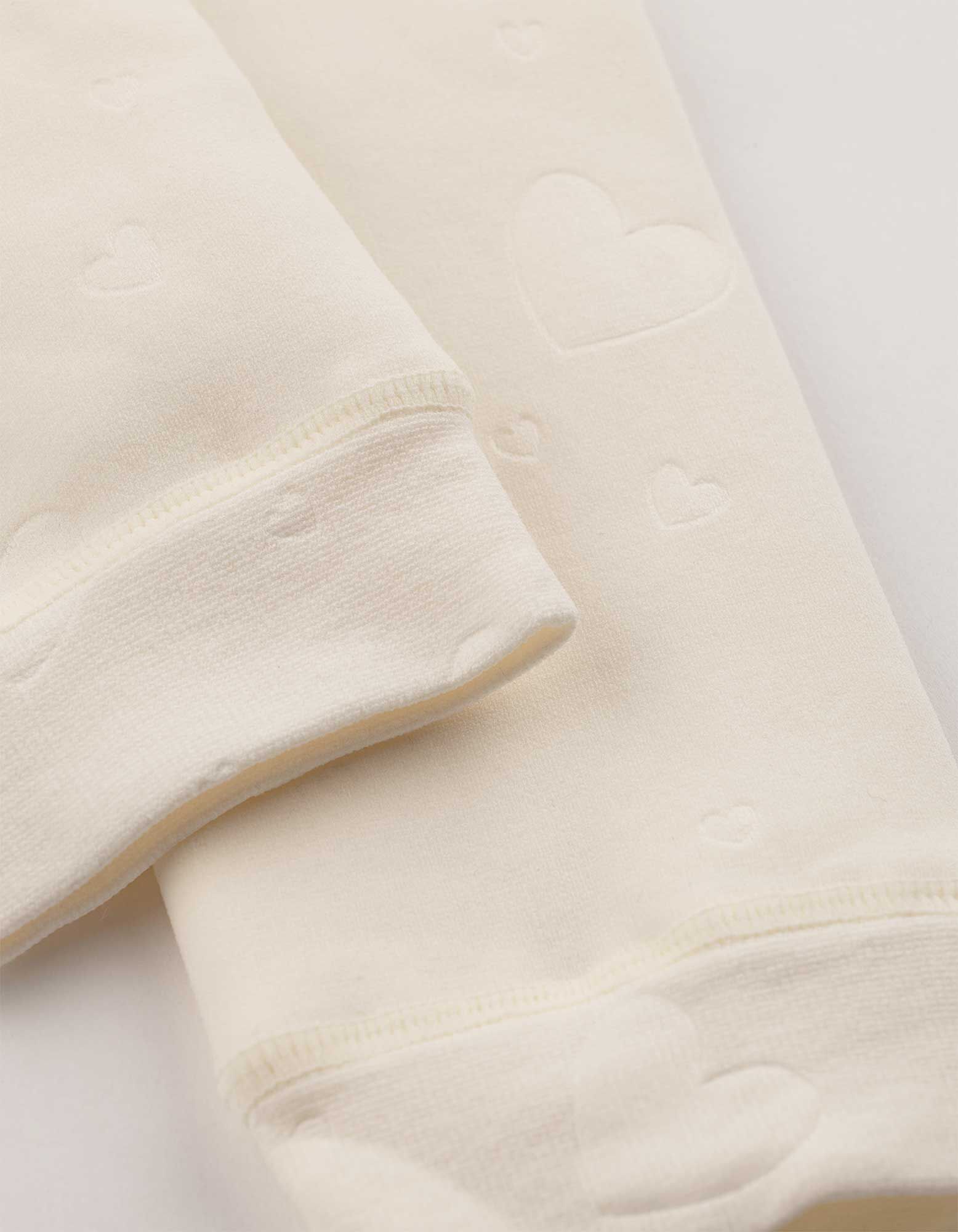 Leggings - gemustert - Off-White
