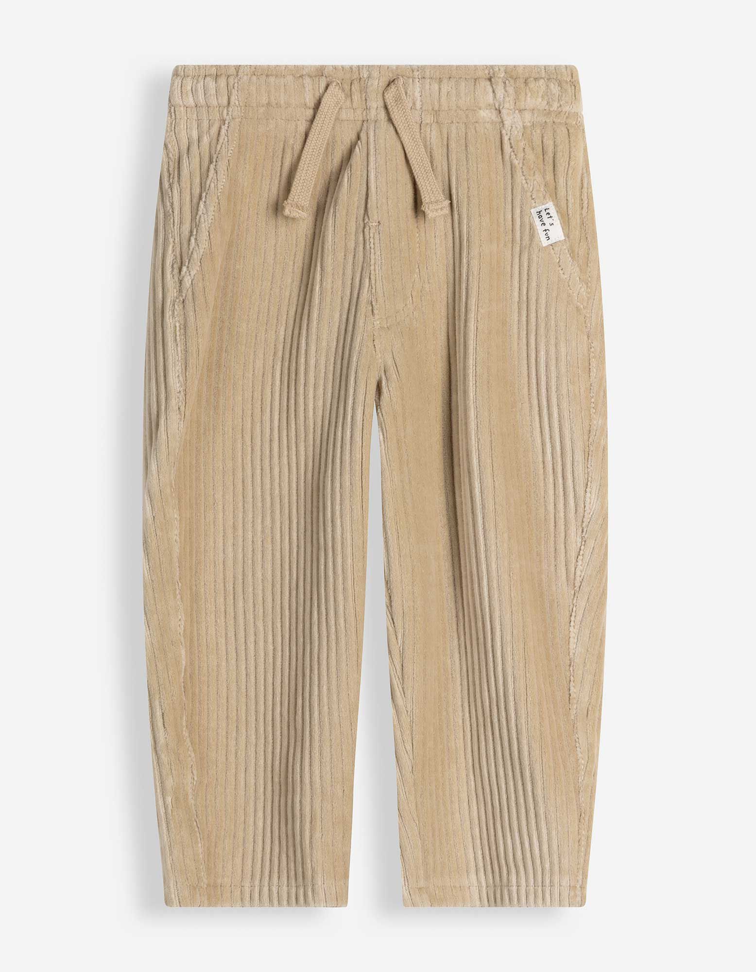 pantaloni in velluto a coste - Misto cotone - Beige