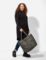 Táska - Párducmintás - sötétzöld