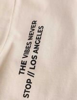 T-shirt - Coupe oversize - Gris clair