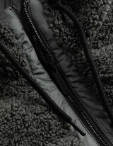 Steppweste - Material-Mix - Khaki