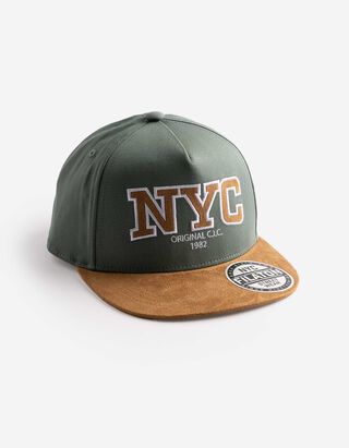 Basecap - Kunstleder - dunkelgr&uuml;n