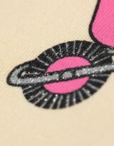 T-shirt - Print - lichtgeel