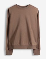 bluza - nadruk - brazowy