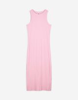 Maxikleid - einfarbig - rosa