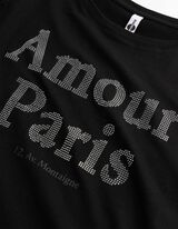 T-Shirt - Stickerei - schwarz