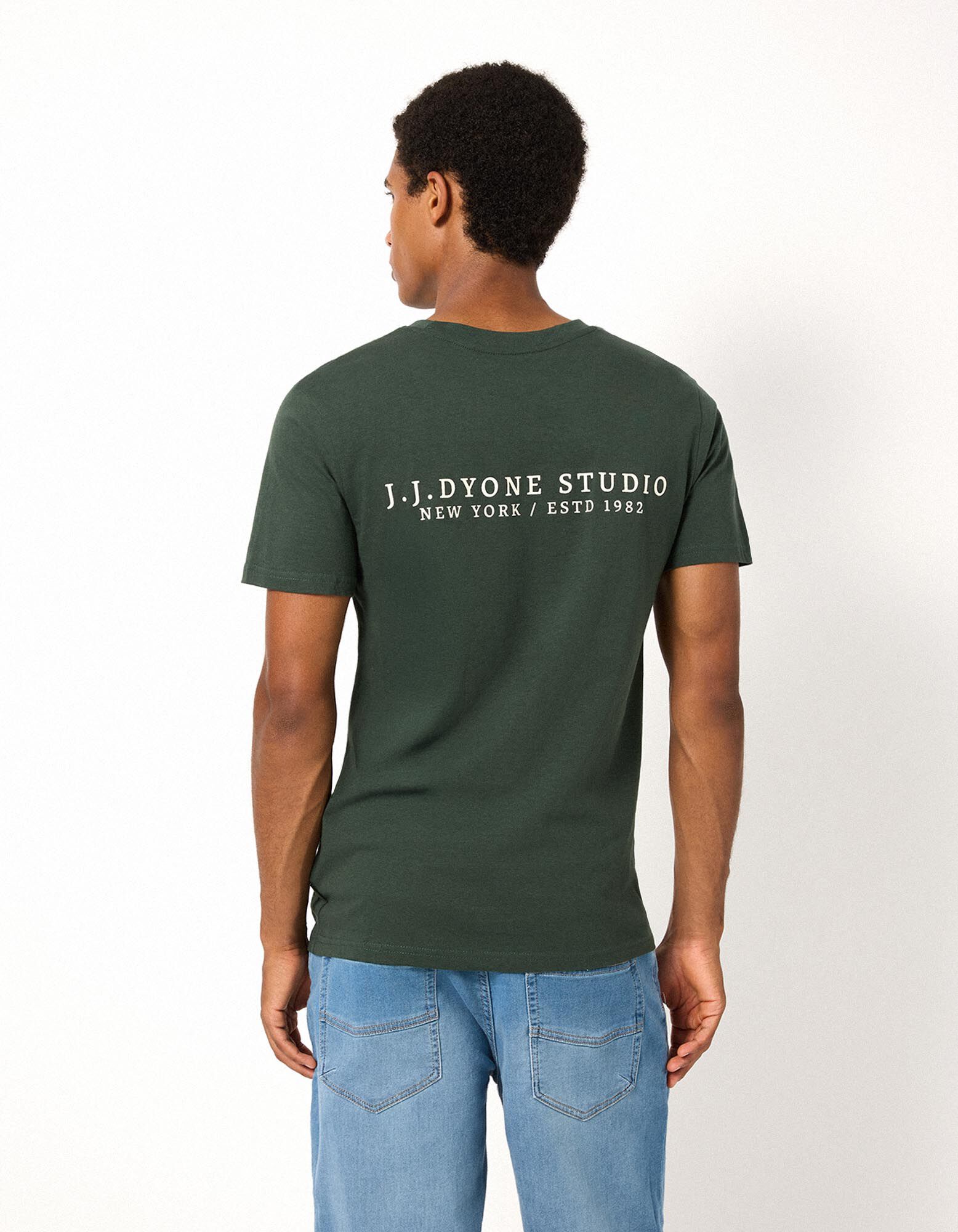 T-Shirt - einfarbig - Khaki