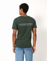 T-Shirt - einfarbig - Khaki