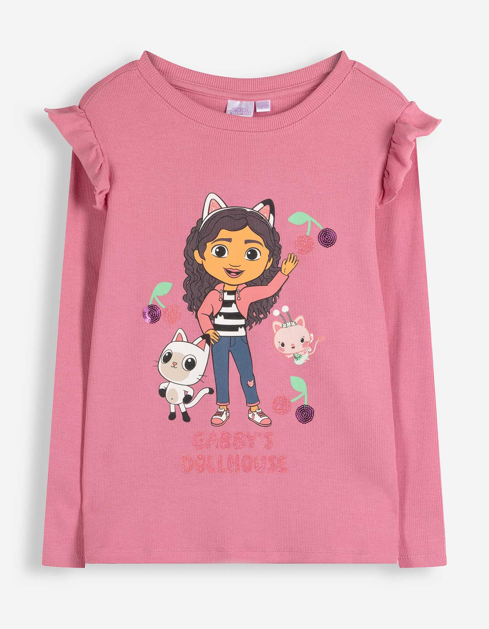 Langarmshirt - Gabby's Dollhouse - Rosa