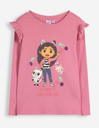 Langarmshirt - Gabby's Dollhouse - Rosa
