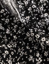 Bluse - Florales Muster - Beige