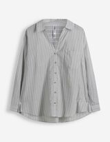 Hemdbluse - Streifen - hellgr&uuml;n