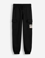 Cargohose - Sweat - Schwarz