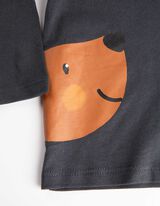 Tričko s dlh&yacute;mi ruk&aacute;vmi - Predn&eacute; tlač - tmavoseda