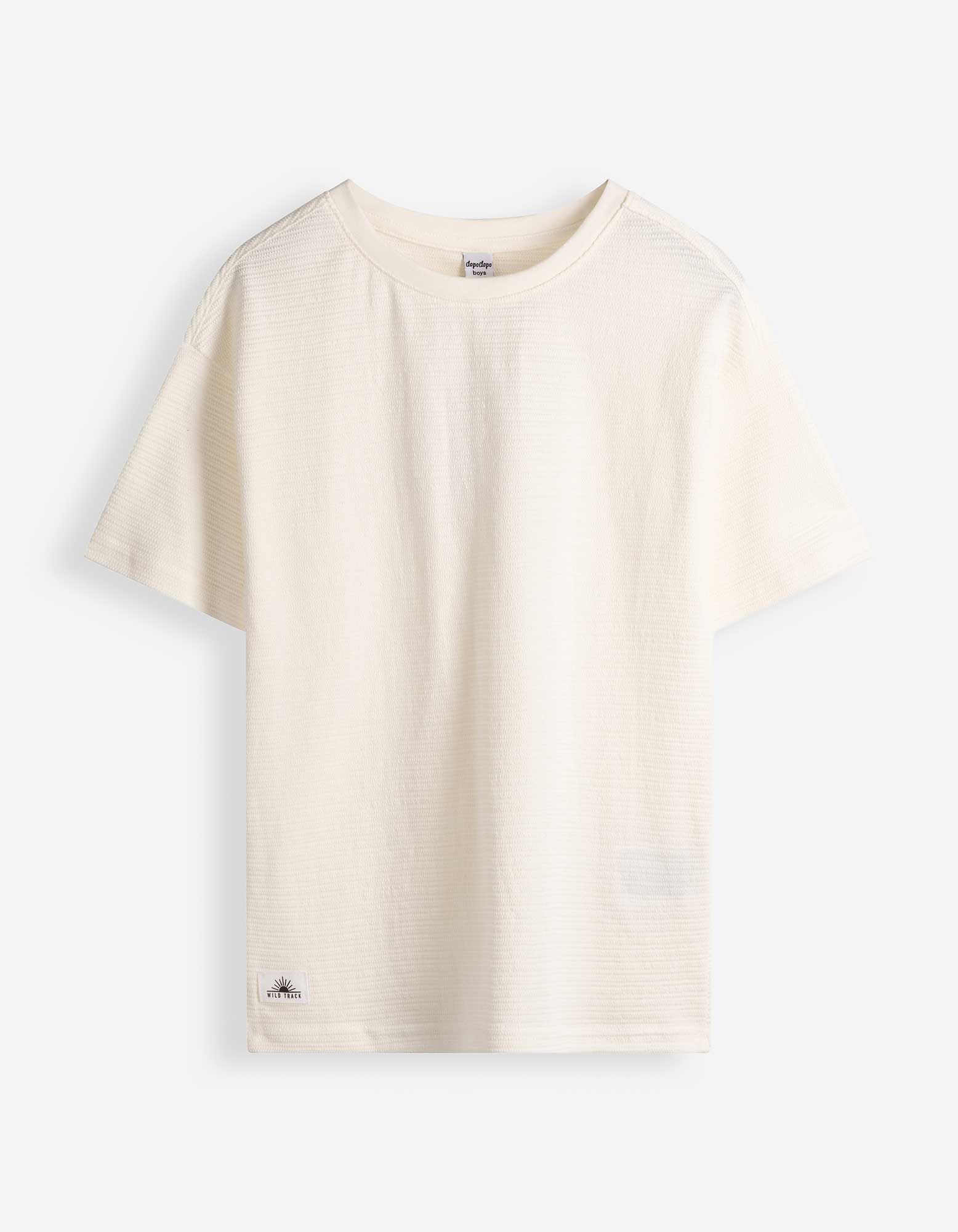 Shirt - Rundhals-Ausschnitt - Off-White