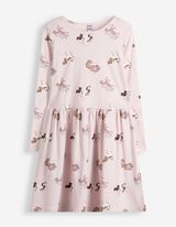 Jurk - Print all-over - Lichtroze