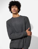 Bliuzonas - Apskrita iškirptė - tamsiai pilkas