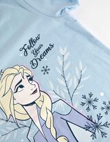 Pigiama completo (maglia + shorts) - Elsa - celeste