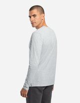 Majica dugih rukava - Okrugli izrez - sivo