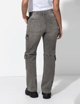 Jeans - Straight Fit - grau