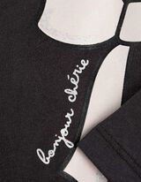 Majica dugih rukava - Sjajni print - tamno-siva