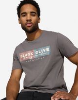 T-Shirt - Print - dunkelgrau