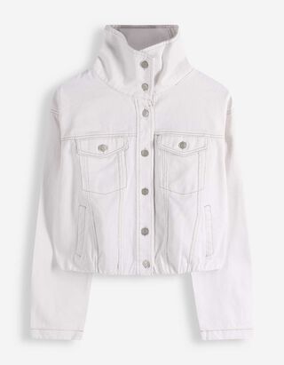 Blouson - Baumwolle - wei&szlig;