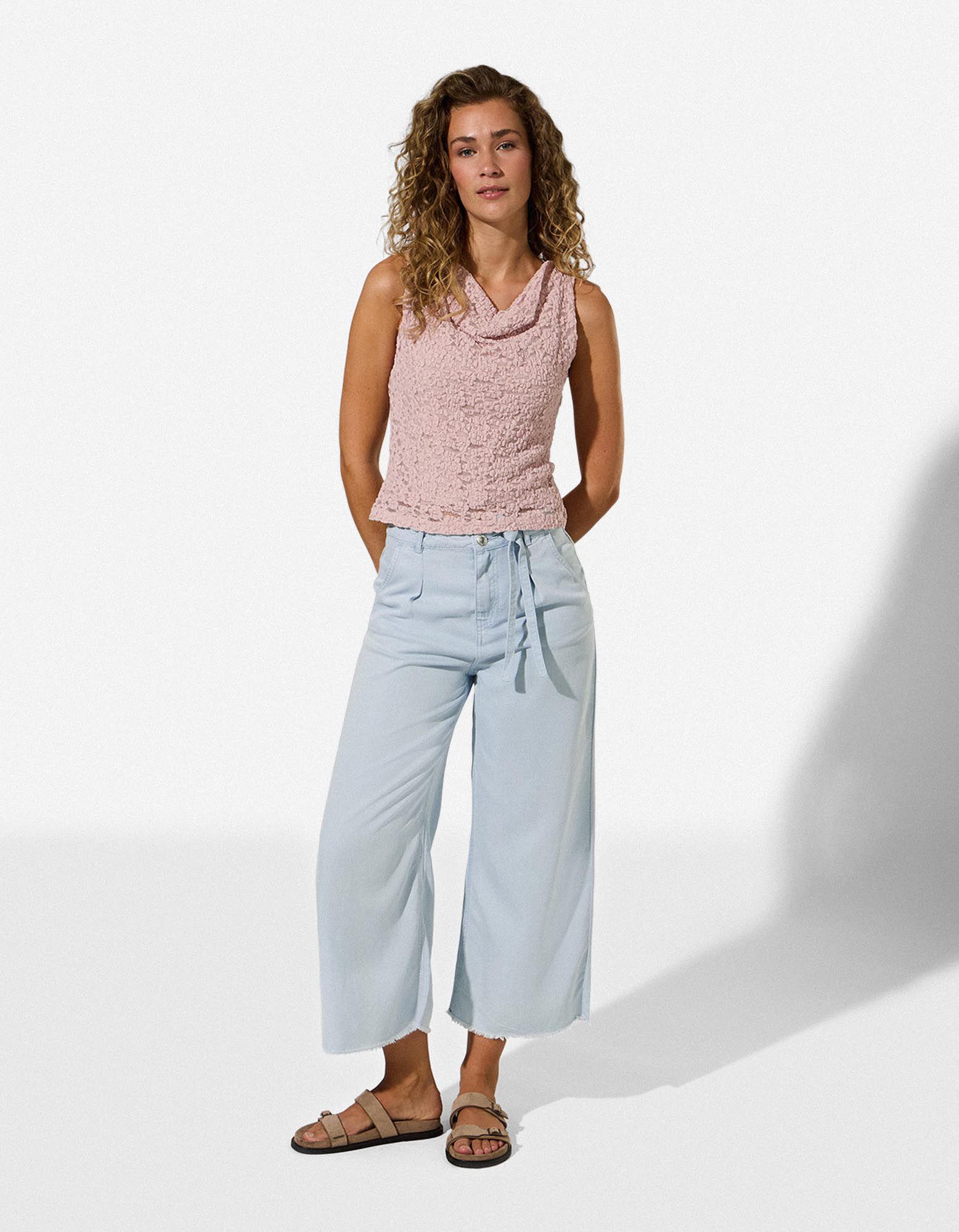 Culotte - 7/8 lengte - Lichtblauw