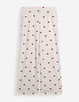 Pyjama Set aus Shirt und Hose - Strukturiertes Material - Off-White