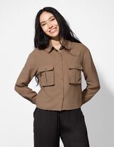 Bluse - Polyester - beige