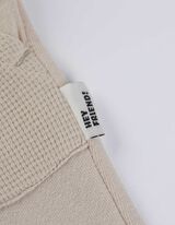 Tepláky - Vaflová štruktúra - biely