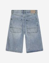 Pantaloni scurți denim - Baggy Fit - Albastru deschis