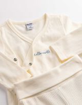 Set van romper en broek - Geschenkset - wit