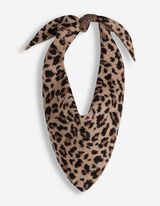 Schal - Leopardenmuster - Braun