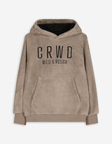 Kapucnis felső - Plüss - bézs