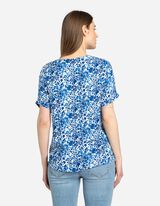 Halenkové tričko - LENZING™ ECOVERO™ - svetle  modra