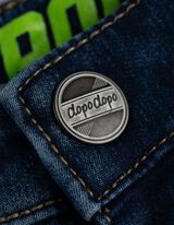 Jeans - Efect termic - Albastru inchis