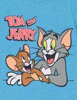 T-shirt - Tom i Jerry - turkusowy