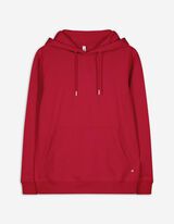 Hoodie - Kangurutasche - dunkelrot