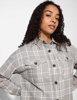 Hemd - Brusttasche - hellgrau