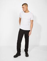 T-Shirt - einfarbig - wei&szlig;