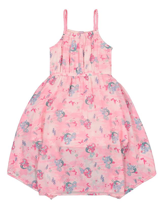 Madchen Kleid Mit Allover Print Takko Fashion