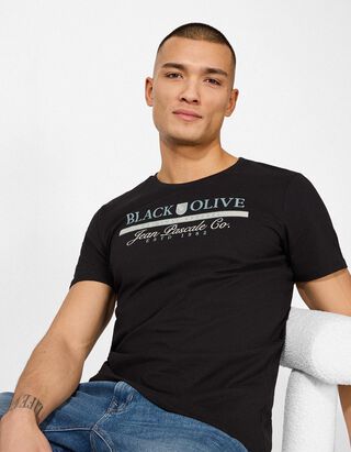 T-Shirt - Print - schwarz