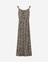 Maxi-jurk - Luipaardprint - wit